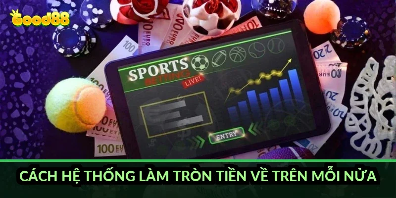 Cách hệ thống làm tròn tiền về trên mỗi nửa