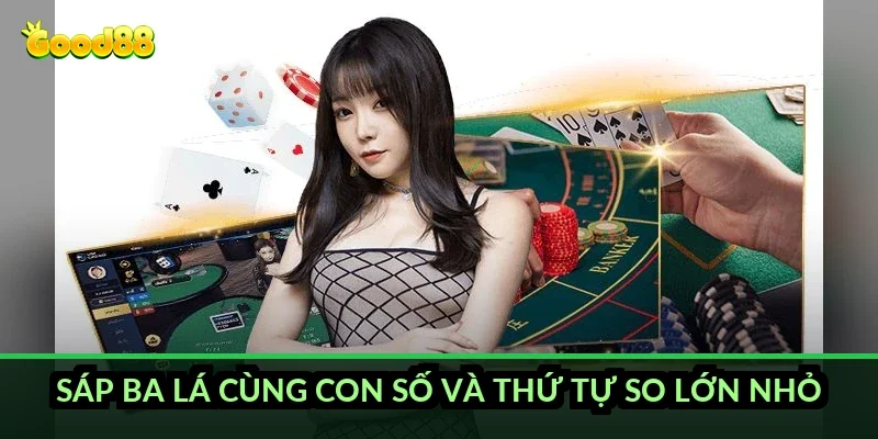 Sáp ba lá cùng con số và thứ tự so lớn nhỏ
